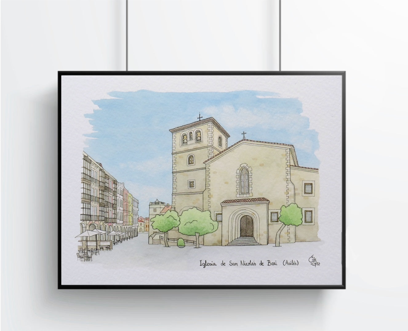 Lámina de Iglesia San Nicolás de Bari (Avilés)