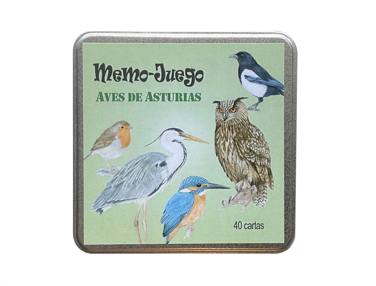 Juego de memoria "Aves de Asturias"