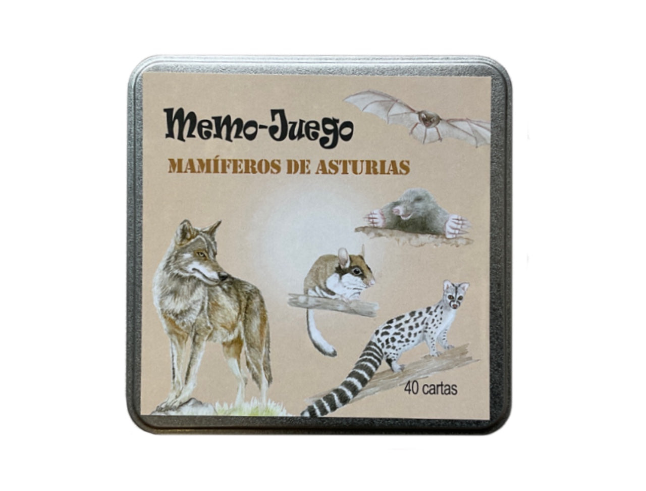Juego de memoria "Mamíferos de Asturias"