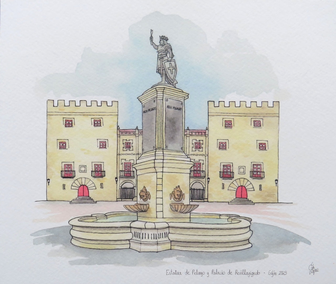 Lámina de Pelayo (Gijón)