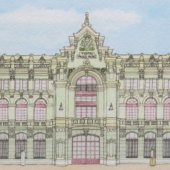 Lámina de Teatro Palacio Valdés (Avilés)