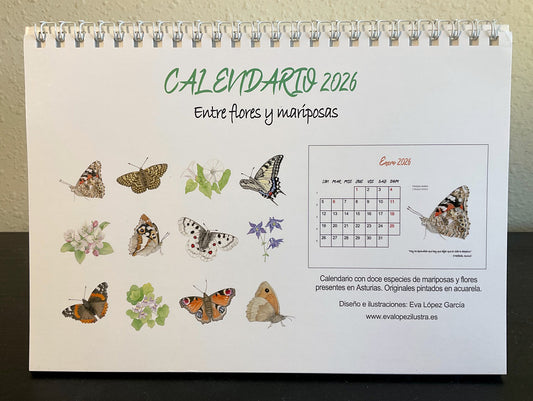 Calendario de mesa 2026